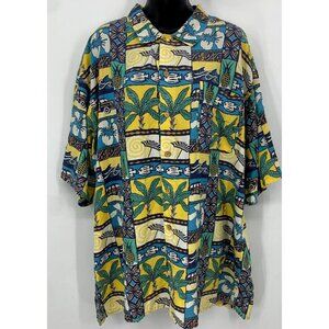 Smith Watkins Men Hawaiian Shirt Size XXL Extra Extra Large Short Sleeve Aloha